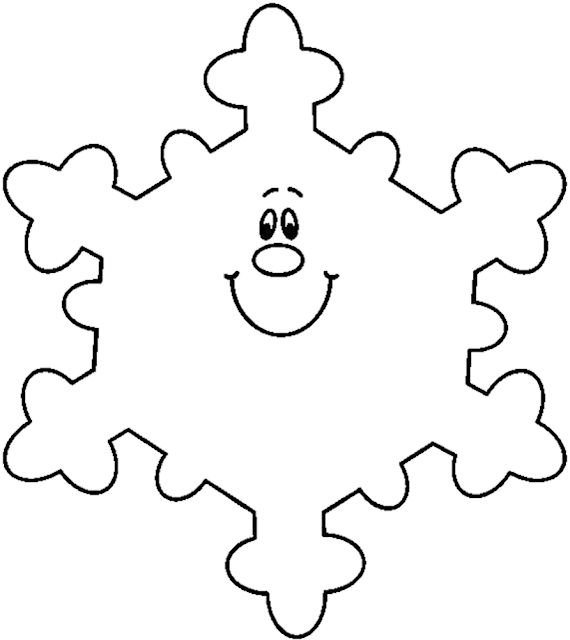 Веселые снежинки шаблоны