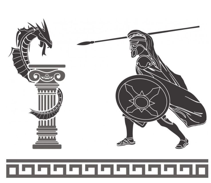 Античность трафарет