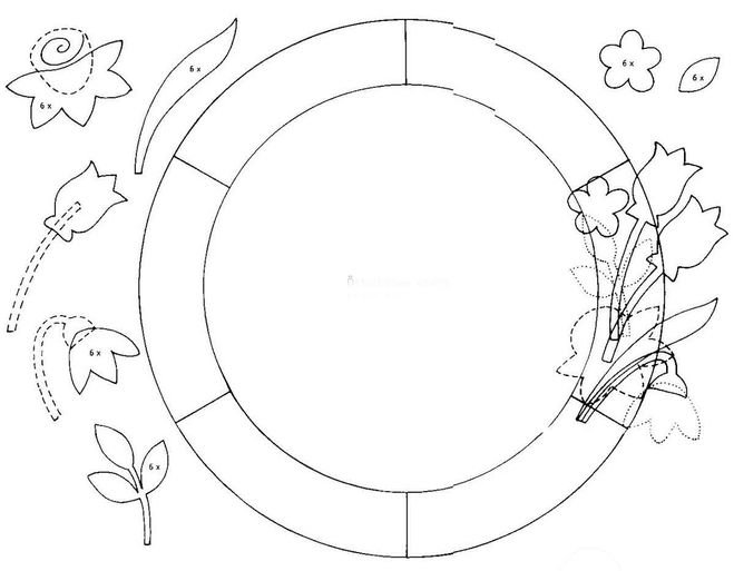 Основа для венка из бумаги