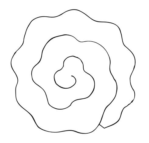 Спираль трафарет