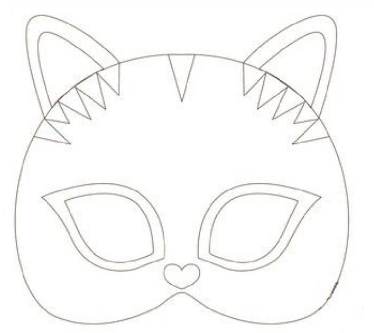 Карнавальная маска кошка