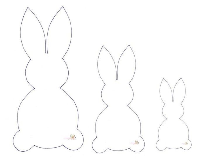 Пасхальный зайчик шаблон