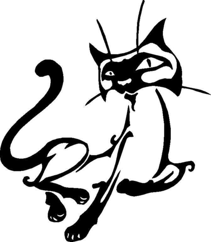 Вышивка крестом кошки монохром