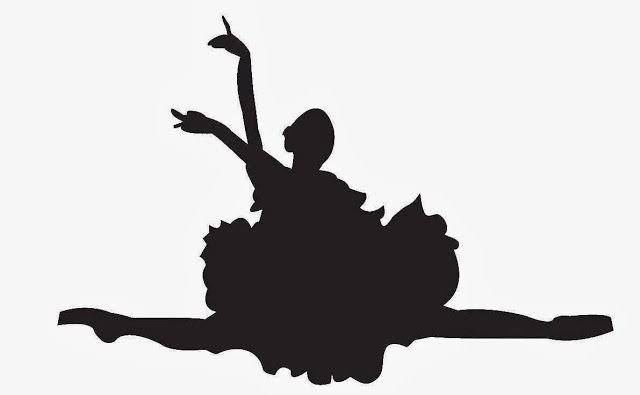 Балерина трафарет