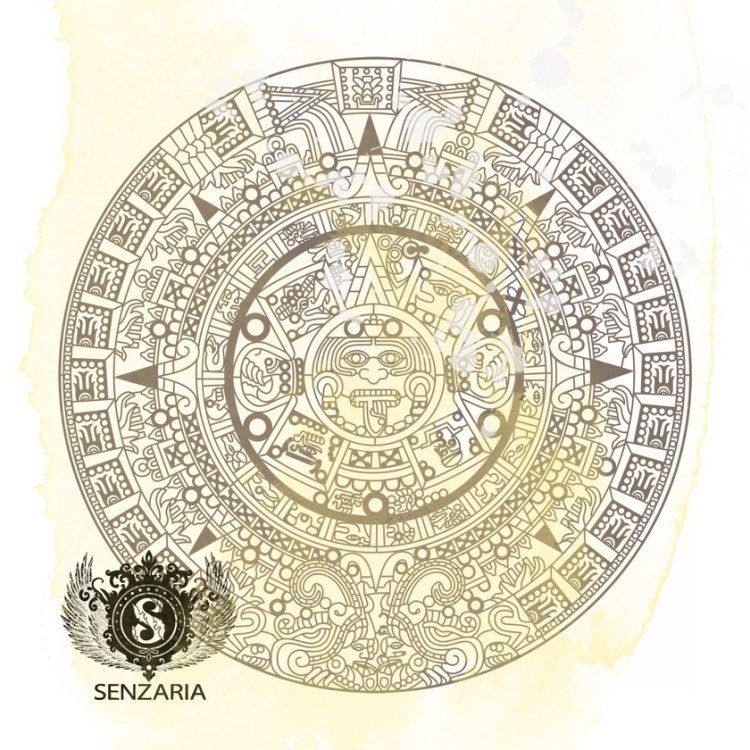 Трафарет для декоративной штукатурки календарь Майя