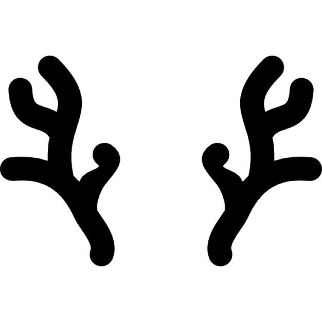 Рога оленя вектор