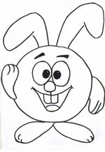 Крош трафарет