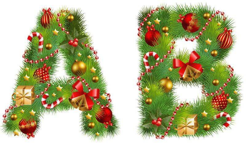 Новогодние буквы