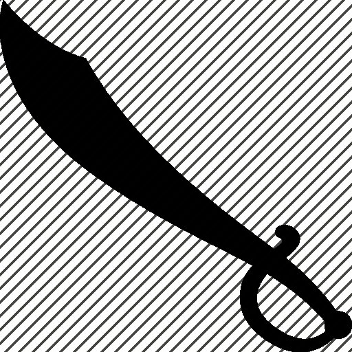 Сабля трафарет