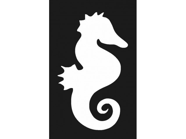 Морской конёк для вырезания