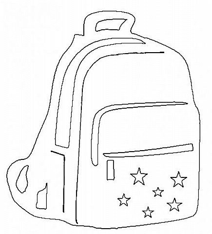 Рюкзак трафарет для детей