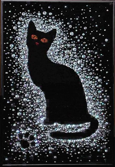 Коты стразами