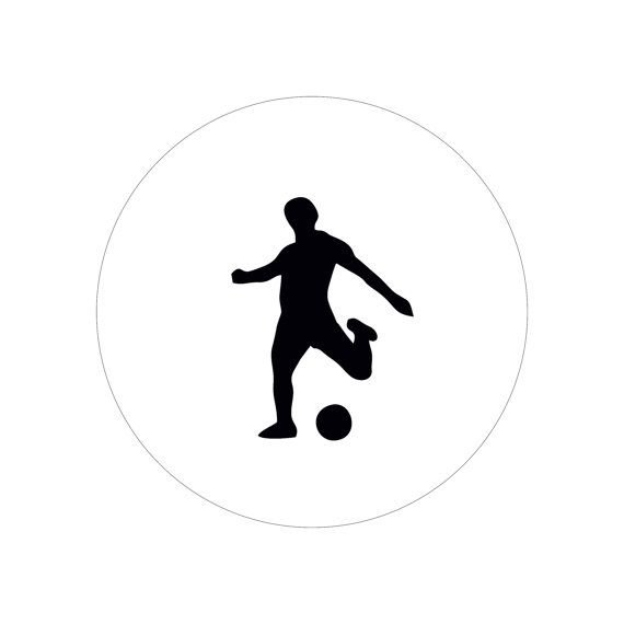 Силуэт футболиста