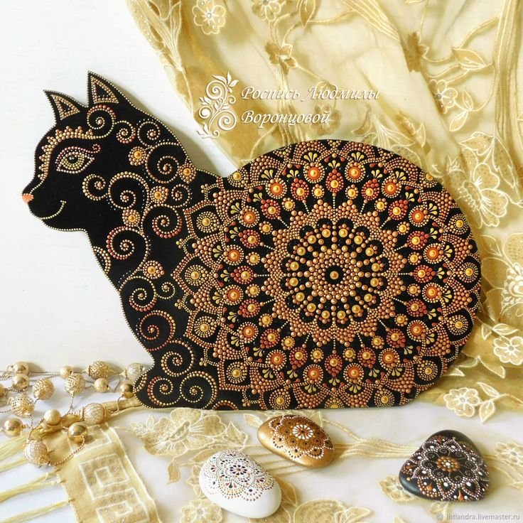 Точечная роспись животные