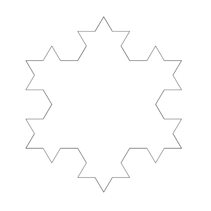 Снежинка Коха фрактал