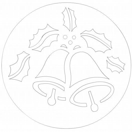 Новогодние украшения на окна трафареты