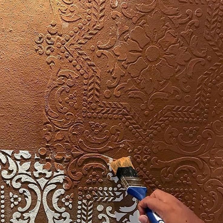 Трафареты для стен под штукатурку