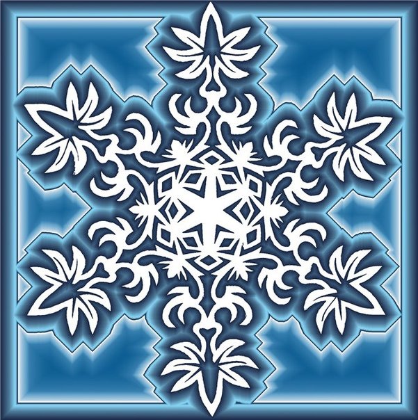 Снежинки на окна