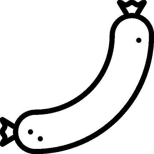 Колбаса раскраска для детей