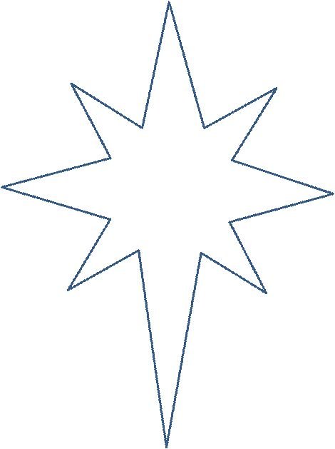 Трафарет звезды