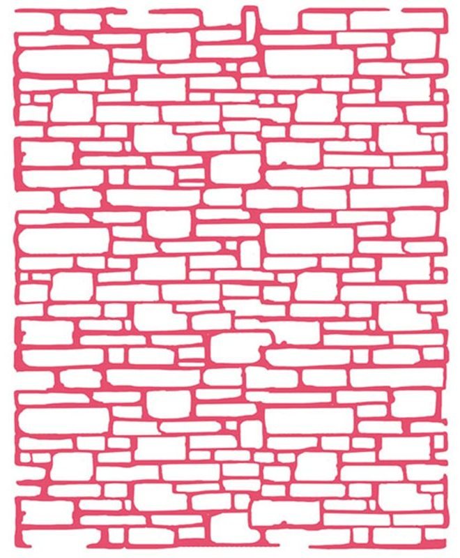 Кирпичная стена трафарет
