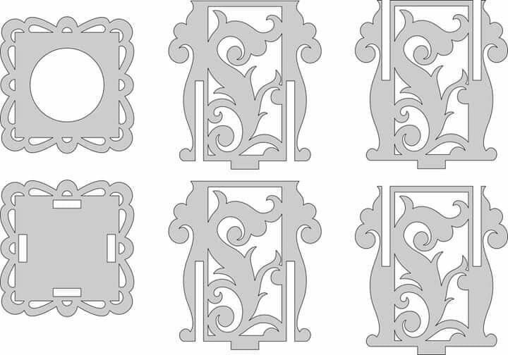 Трафарет для выпиливания подставка для