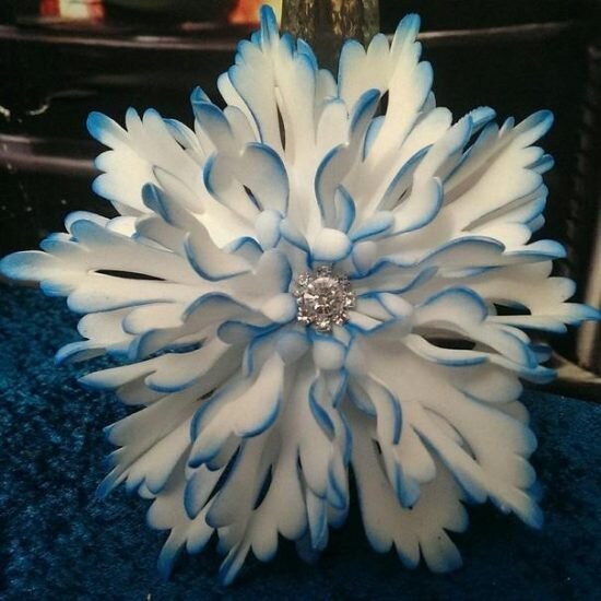 Снежинки из фоамирана объёмные