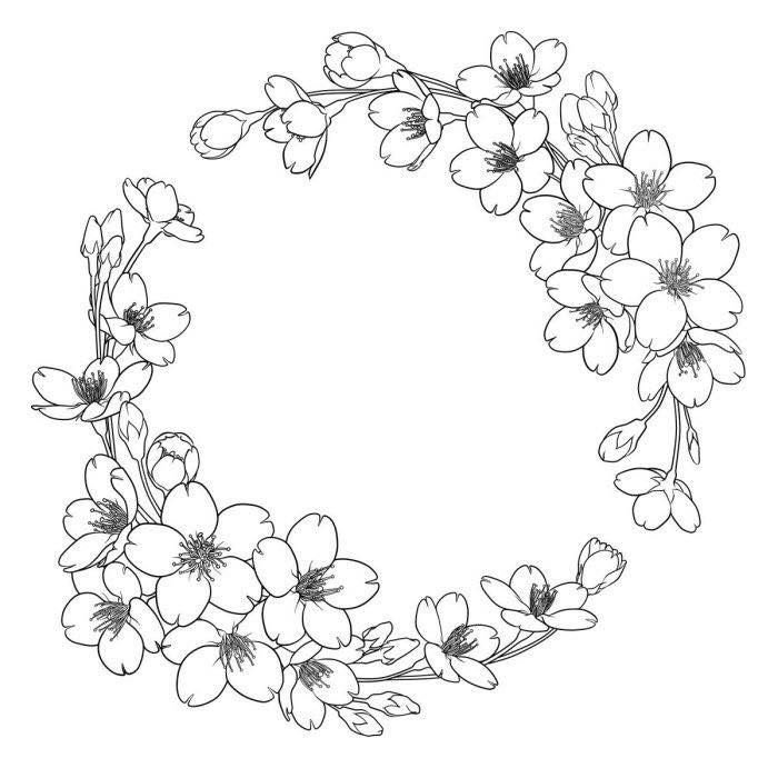 Цветочные узоры для вышивки гладью