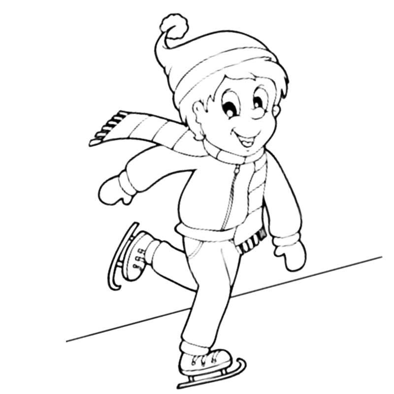Кататься на коньках рисунок