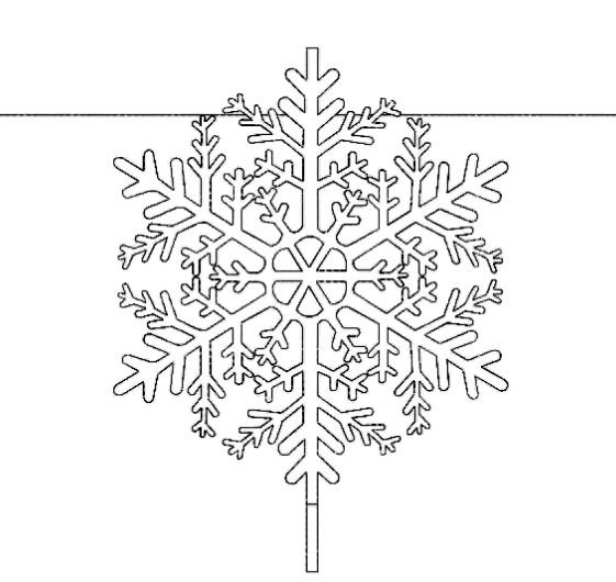 Киригами новогодние схемы