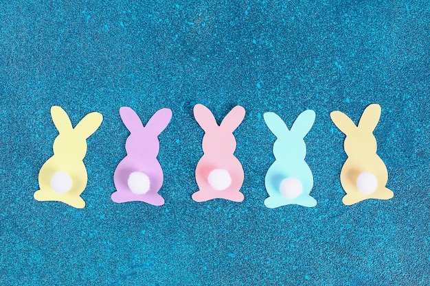 Гирлянда зайчики из бумаги