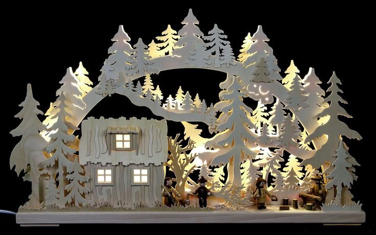 Новогодние композиции из фанеры