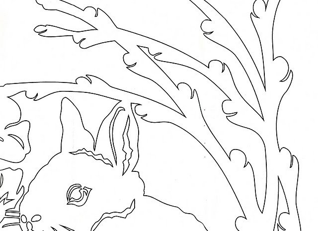 Вытынанки на окна животные зимой