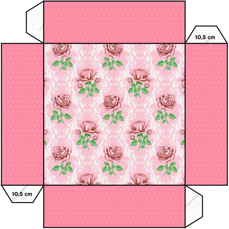 Макет коробки для подарка