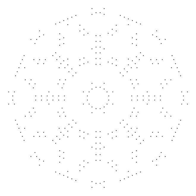 Рисование мандалы по точкам