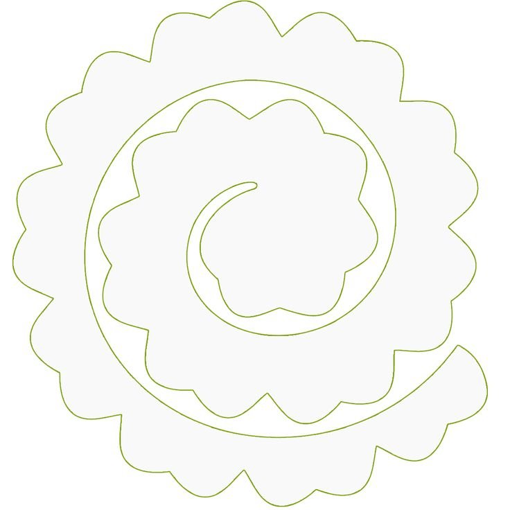 Трафареты для бумажных цветов