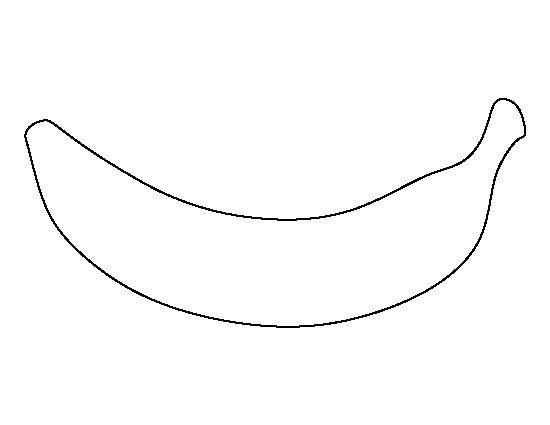 Банан трафарет