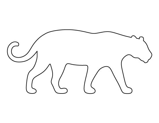 Контуры животных для детей