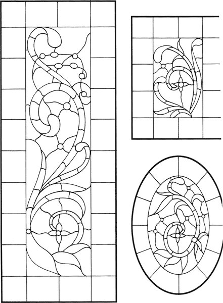 Витраж орнамент