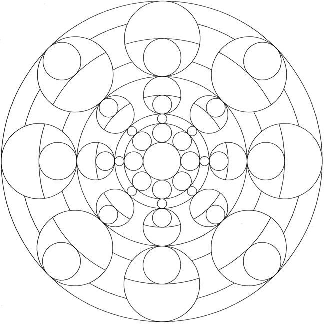 Мандала по точкам