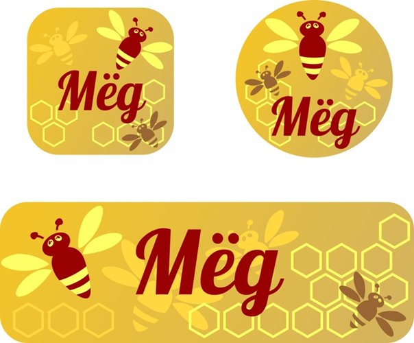 Мед этикетка