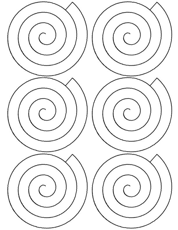 Спираль по кругу для вырезания