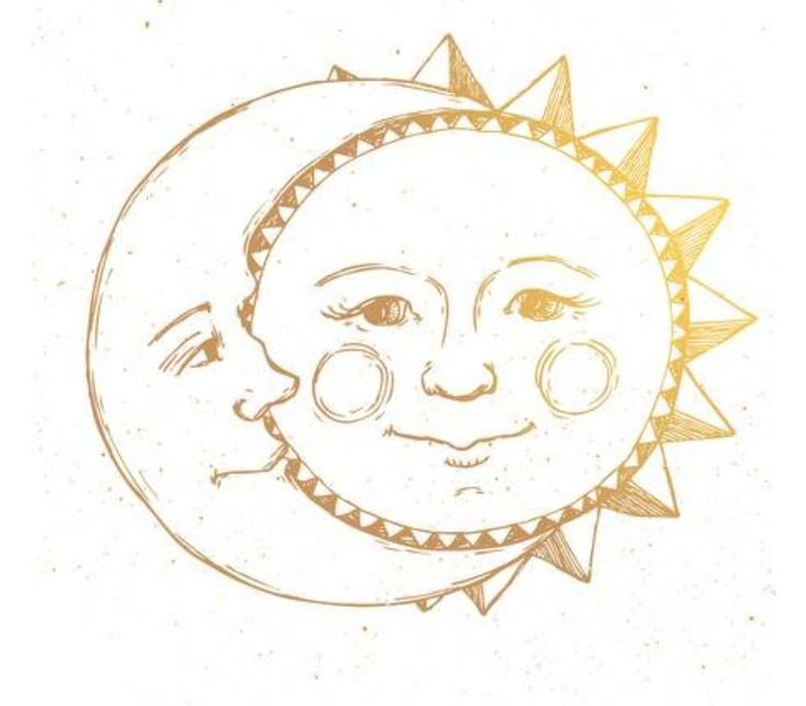 Изображение солнца и Луны