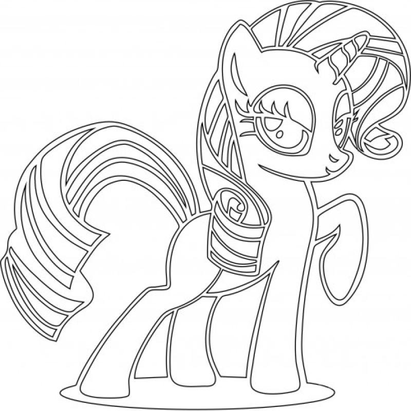 Трафарет пони