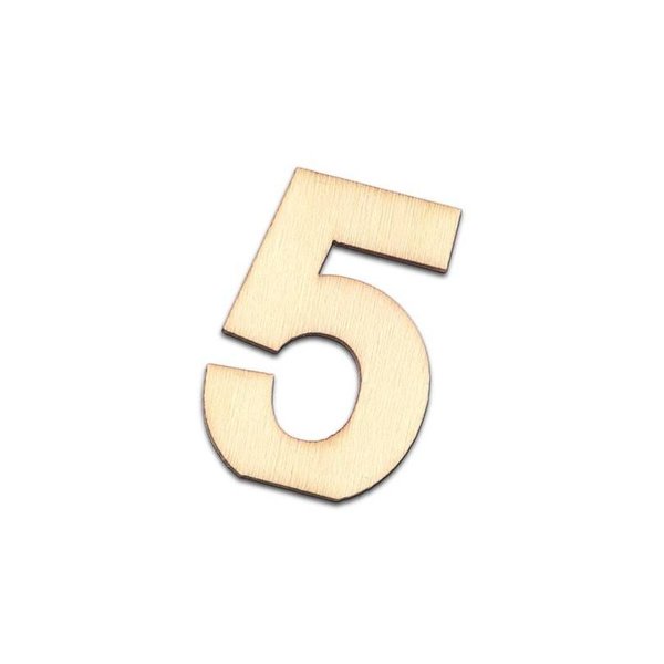 Деревянная цифра 4