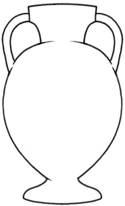 Ваза трафарет