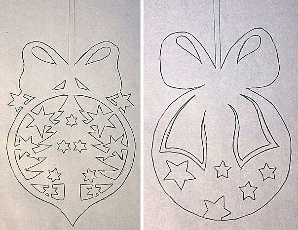 Шары на окна трафареты