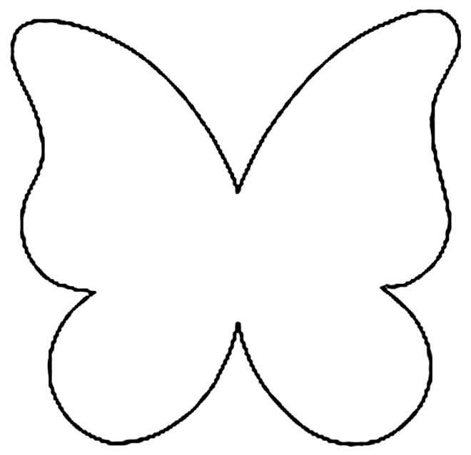 Форма бабочки для вырезания