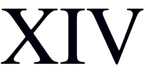 14 Римскими цифрами