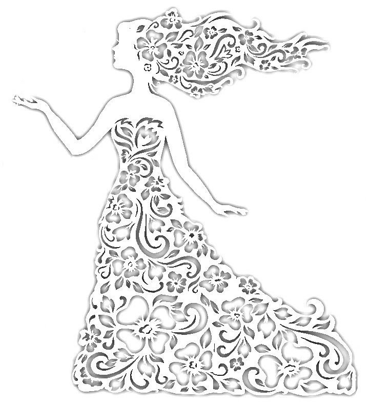 Вытынанка девочка Весна